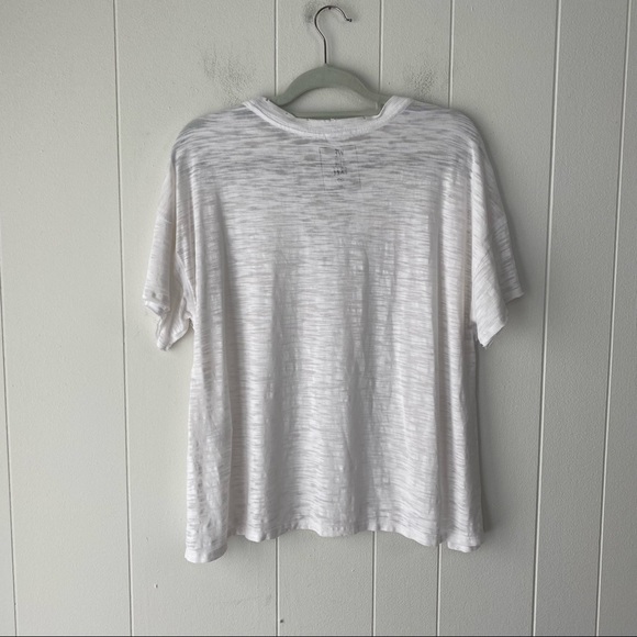 We The Free White Jordan Burnout Cutout Tee Shirt Oversized Fit Size XS - Picture 13 of 15